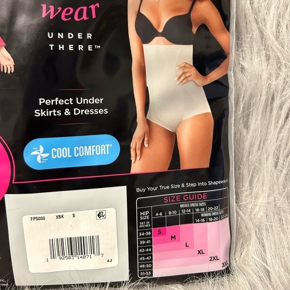 Maidenform Flexees Shapewear Womens Size‎ Small Black High Waist Brief Soft - Picture 4 of 4